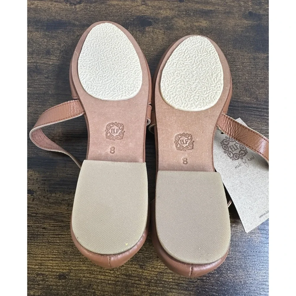 NWT Bali ELF Mangrove Handmade Leather Shoes Crisscross Strappy Mary Jane US 8 - Picture 5 of 10